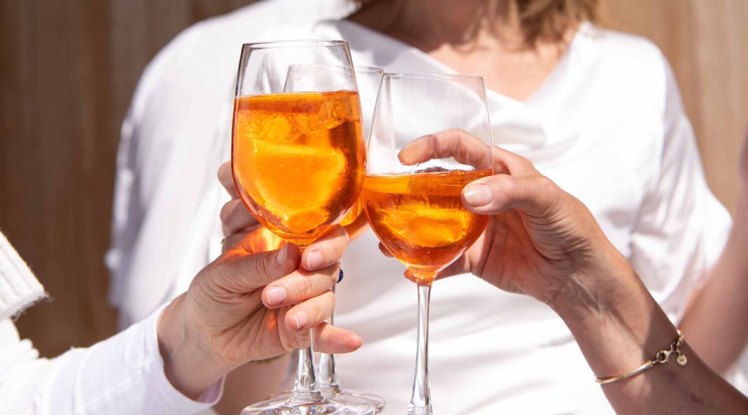 ...und geniessen ein Glas danach
